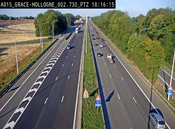 <h2>Caméra trafic Belgique - Grâce-Hollogne - E42, jonction avec A604, direction Loncin/Aéroport de Liège -  BK 3.2</h2>