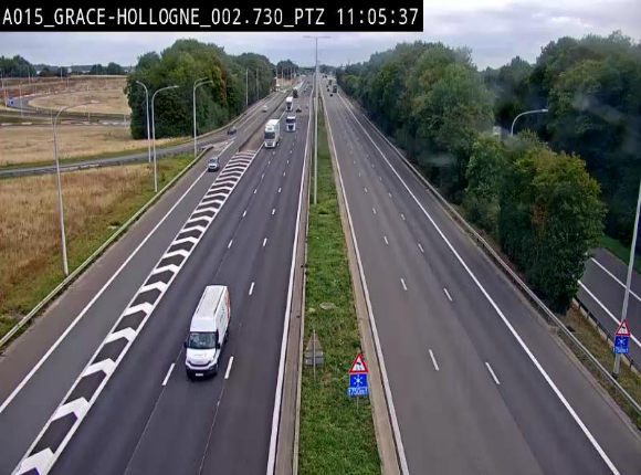 <h2>Caméra trafic Belgique - Grâce-Hollogne - E42, jonction avec A604, direction Loncin/Aéroport de Liège -  BK 3.2</h2>