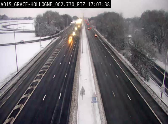 <h2>Caméra trafic Belgique - Grâce-Hollogne - E42, jonction avec A604, direction Loncin/Aéroport de Liège -  BK 3.2</h2>