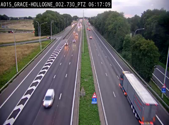 Caméra trafic Belgique - Grâce-Hollogne - E42, jonction avec A604, direction Loncin/Aéroport de Liège -  BK 3.2