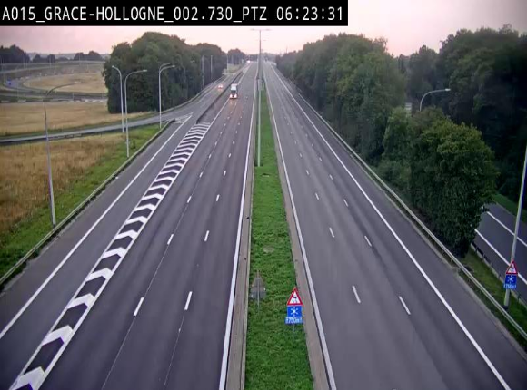 <h2>Caméra trafic Belgique - Grâce-Hollogne - E42, jonction avec A604, direction Loncin/Aéroport de Liège -  BK 3.2</h2>