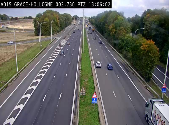 <h2>Caméra trafic Belgique - Grâce-Hollogne - E42, jonction avec A604, direction Loncin/Aéroport de Liège -  BK 3.2</h2>