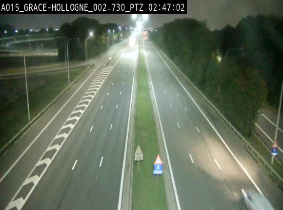 <h2>Caméra trafic Belgique - Grâce-Hollogne - E42, jonction avec A604, direction Loncin/Aéroport de Liège -  BK 3.2</h2>