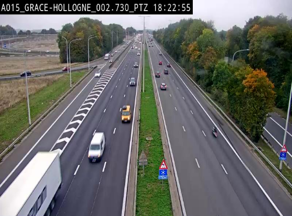 <h2>Caméra trafic Belgique - Grâce-Hollogne - E42, jonction avec A604, direction Loncin/Aéroport de Liège -  BK 3.2</h2>