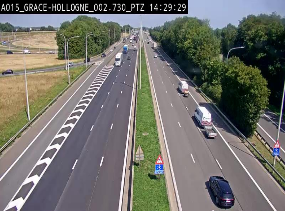 <h2>Caméra trafic Belgique - Grâce-Hollogne - E42, jonction avec A604, direction Loncin/Aéroport de Liège -  BK 3.2</h2>