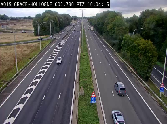 <h2>Caméra trafic Belgique - Grâce-Hollogne - E42, jonction avec A604, direction Loncin/Aéroport de Liège -  BK 3.2</h2>