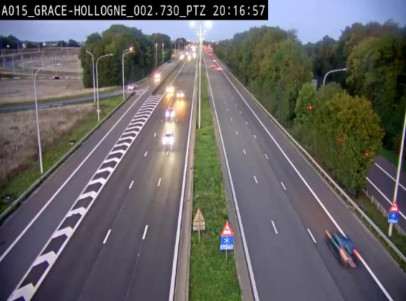 <h2>Caméra trafic Belgique - Grâce-Hollogne - E42, jonction avec A604, direction Loncin/Aéroport de Liège -  BK 3.2</h2>