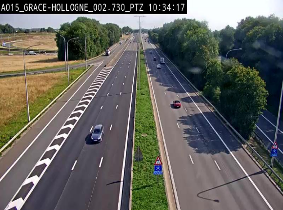 <h2>Caméra trafic Belgique - Grâce-Hollogne - E42, jonction avec A604, direction Loncin/Aéroport de Liège -  BK 3.2</h2>