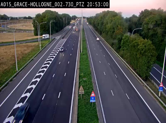<h2>Caméra trafic Belgique - Grâce-Hollogne - E42, jonction avec A604, direction Loncin/Aéroport de Liège -  BK 3.2</h2>