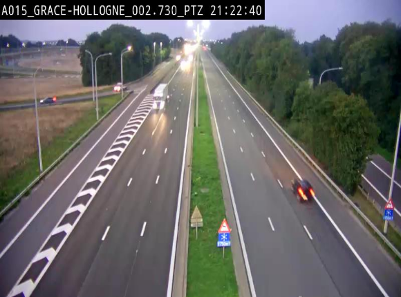 <h2>Caméra trafic Belgique - Grâce-Hollogne - E42, jonction avec A604, direction Loncin/Aéroport de Liège -  BK 3.2</h2>
