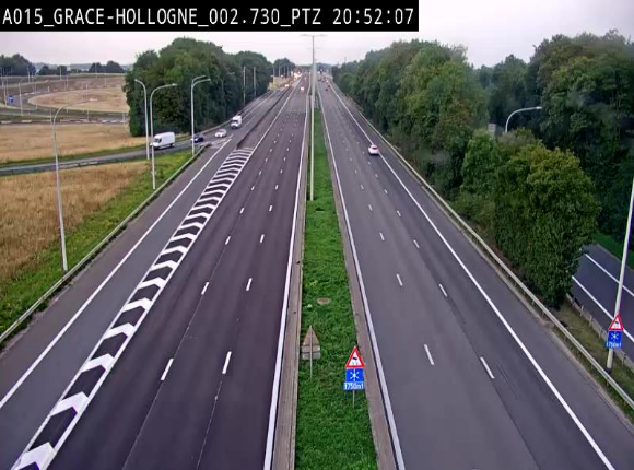 <h2>Caméra trafic Belgique - Grâce-Hollogne - E42, jonction avec A604, direction Loncin/Aéroport de Liège -  BK 3.2</h2>
