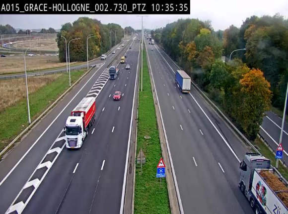 <h2>Caméra trafic Belgique - Grâce-Hollogne - E42, jonction avec A604, direction Loncin/Aéroport de Liège -  BK 3.2</h2>
