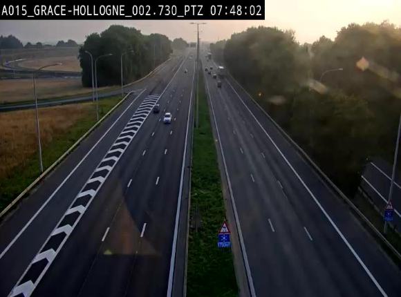 <h2>Caméra trafic Belgique - Grâce-Hollogne - E42, jonction avec A604, direction Loncin/Aéroport de Liège -  BK 3.2</h2>