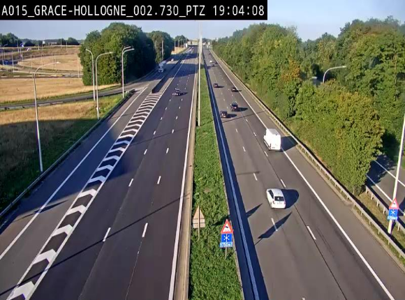 <h2>Caméra trafic Belgique - Grâce-Hollogne - E42, jonction avec A604, direction Loncin/Aéroport de Liège -  BK 3.2</h2>