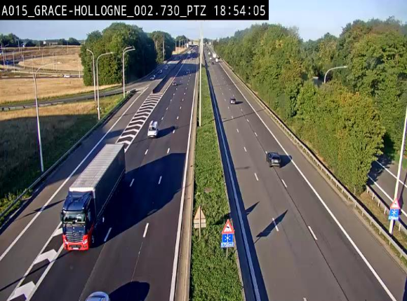 <h2>Caméra trafic Belgique - Grâce-Hollogne - E42, jonction avec A604, direction Loncin/Aéroport de Liège -  BK 3.2</h2>