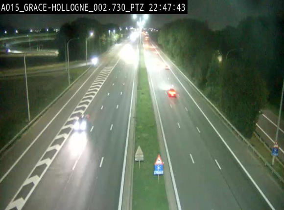 <h2>Caméra trafic Belgique - Grâce-Hollogne - E42, jonction avec A604, direction Loncin/Aéroport de Liège -  BK 3.2</h2>