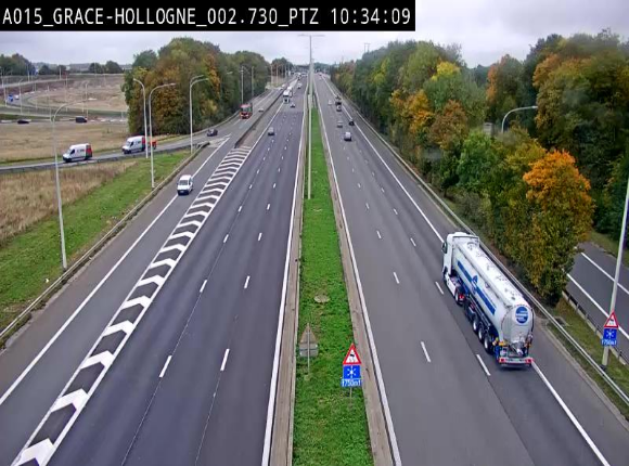 Caméra trafic Belgique - Grâce-Hollogne - E42, jonction avec A604, direction Loncin/Aéroport de Liège - BK 3.2
