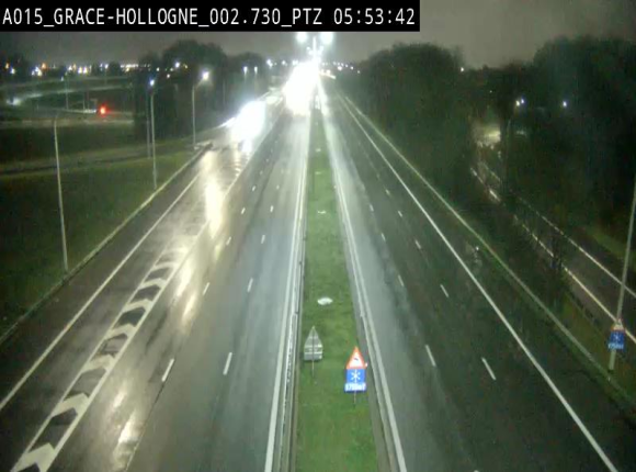 Caméra trafic Belgique - Grâce-Hollogne - E42, jonction avec A604, direction Loncin/Aéroport de Liège - BK 3.2