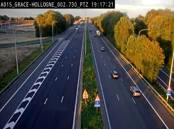 <h2>Caméra trafic Belgique - Grâce-Hollogne - E42, jonction avec A604, direction Loncin/Aéroport de Liège -  BK 3.2</h2>