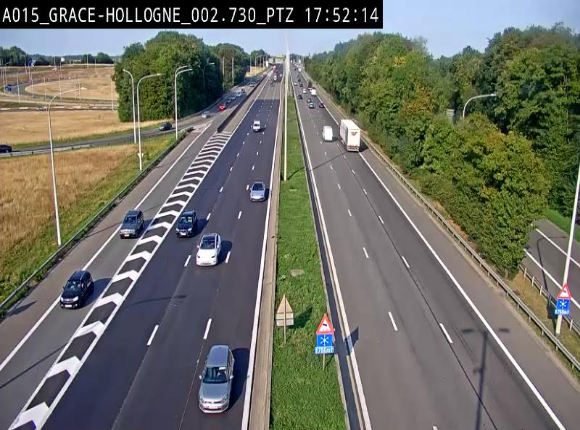 <h2>Caméra trafic Belgique - Grâce-Hollogne - E42, jonction avec A604, direction Loncin/Aéroport de Liège -  BK 3.2</h2>