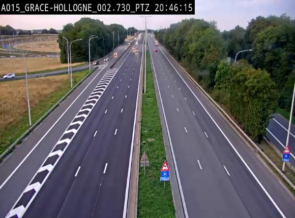 <h2>Caméra trafic Belgique - Grâce-Hollogne - E42, jonction avec A604, direction Loncin/Aéroport de Liège -  BK 3.2</h2>