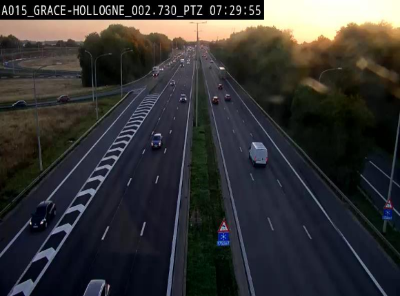 <h2>Caméra trafic Belgique - Grâce-Hollogne - E42, jonction avec A604, direction Loncin/Aéroport de Liège -  BK 3.2</h2>