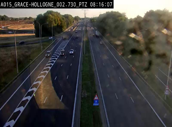 <h2>Caméra trafic Belgique - Grâce-Hollogne - E42, jonction avec A604, direction Loncin/Aéroport de Liège -  BK 3.2</h2>
