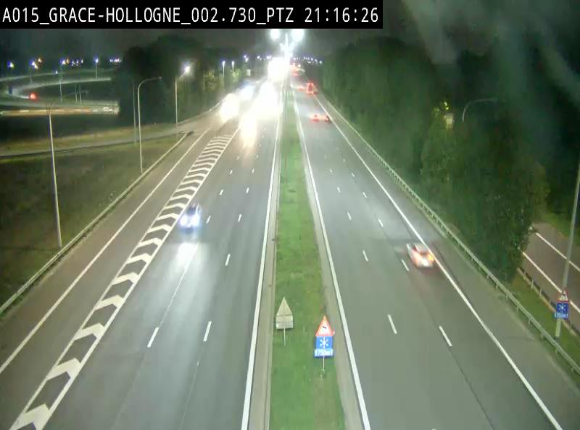 <h2>Caméra trafic Belgique - Grâce-Hollogne - E42, jonction avec A604, direction Loncin/Aéroport de Liège -  BK 3.2</h2>