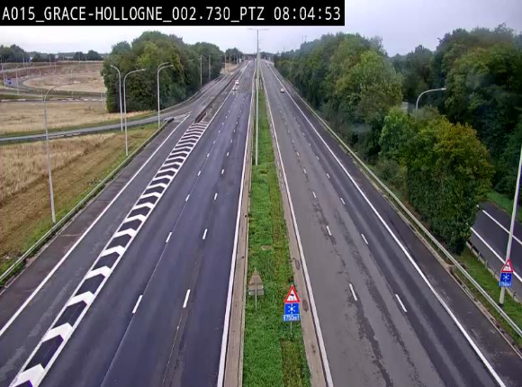 <h2>Caméra trafic Belgique - Grâce-Hollogne - E42, jonction avec A604, direction Loncin/Aéroport de Liège -  BK 3.2</h2>