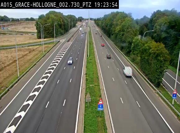 <h2>Caméra trafic Belgique - Grâce-Hollogne - E42, jonction avec A604, direction Loncin/Aéroport de Liège -  BK 3.2</h2>