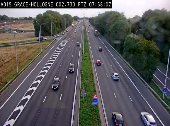 <h2>Caméra trafic Belgique - Grâce-Hollogne - E42, jonction avec A604, direction Loncin/Aéroport de Liège -  BK 3.2</h2>