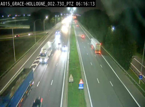 <h2>Caméra trafic Belgique - Grâce-Hollogne - E42, jonction avec A604, direction Loncin/Aéroport de Liège -  BK 3.2</h2>