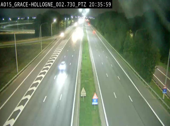 <h2>Caméra trafic Belgique - Grâce-Hollogne - E42, jonction avec A604, direction Loncin/Aéroport de Liège -  BK 3.2</h2>