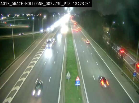 Caméra trafic Belgique - Grâce-Hollogne - E42, jonction avec A604, direction Loncin/Aéroport de Liège -  BK 3.2