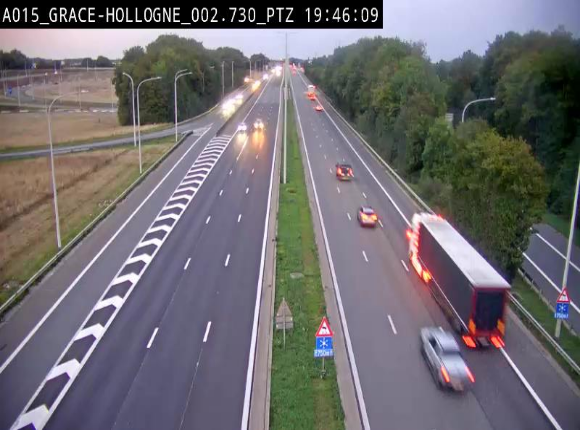 <h2>Caméra trafic Belgique - Grâce-Hollogne - E42, jonction avec A604, direction Loncin/Aéroport de Liège -  BK 3.2</h2>
