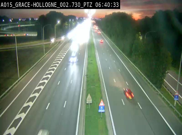 <h2>Caméra trafic Belgique - Grâce-Hollogne - E42, jonction avec A604, direction Loncin/Aéroport de Liège -  BK 3.2</h2>