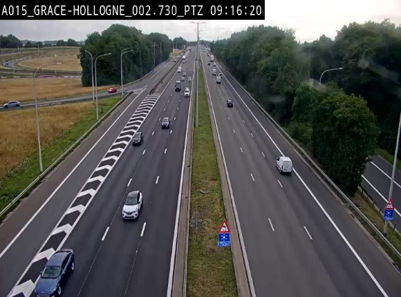 <h2>Caméra trafic Belgique - Grâce-Hollogne - E42, jonction avec A604, direction Loncin/Aéroport de Liège -  BK 3.2</h2>