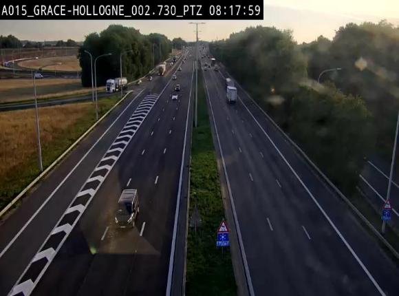 <h2>Caméra trafic Belgique - Grâce-Hollogne - E42, jonction avec A604, direction Loncin/Aéroport de Liège -  BK 3.2</h2>