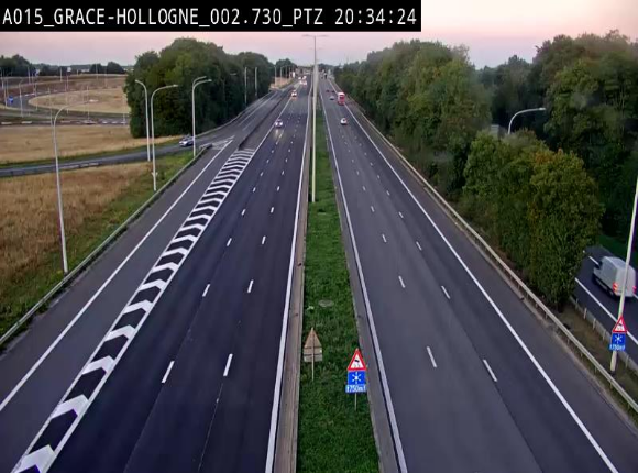 <h2>Caméra trafic Belgique - Grâce-Hollogne - E42, jonction avec A604, direction Loncin/Aéroport de Liège -  BK 3.2</h2>