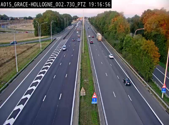 <h2>Caméra trafic Belgique - Grâce-Hollogne - E42, jonction avec A604, direction Loncin/Aéroport de Liège -  BK 3.2</h2>