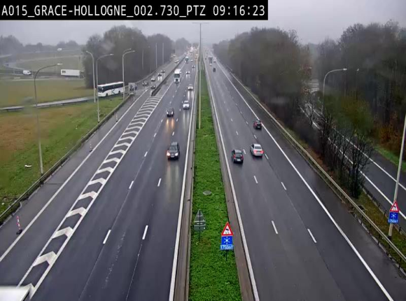 Caméra trafic Belgique - Grâce-Hollogne - E42, jonction avec A604, direction Loncin/Aéroport de Liège - BK 3.2