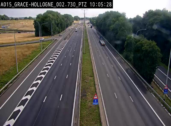 <h2>Caméra trafic Belgique - Grâce-Hollogne - E42, jonction avec A604, direction Loncin/Aéroport de Liège -  BK 3.2</h2>