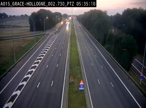 <h2>Caméra trafic Belgique - Grâce-Hollogne - E42, jonction avec A604, direction Loncin/Aéroport de Liège -  BK 3.2</h2>