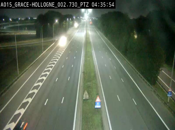 <h2>Caméra trafic Belgique - Grâce-Hollogne - E42, jonction avec A604, direction Loncin/Aéroport de Liège -  BK 3.2</h2>