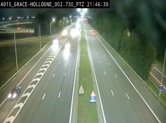 <h2>Caméra trafic Belgique - Grâce-Hollogne - E42, jonction avec A604, direction Loncin/Aéroport de Liège -  BK 3.2</h2>