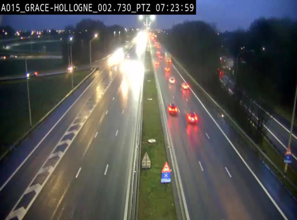 <h2>Caméra trafic Belgique - Grâce-Hollogne - E42, jonction avec A604, direction Loncin/Aéroport de Liège -  BK 3.2</h2>