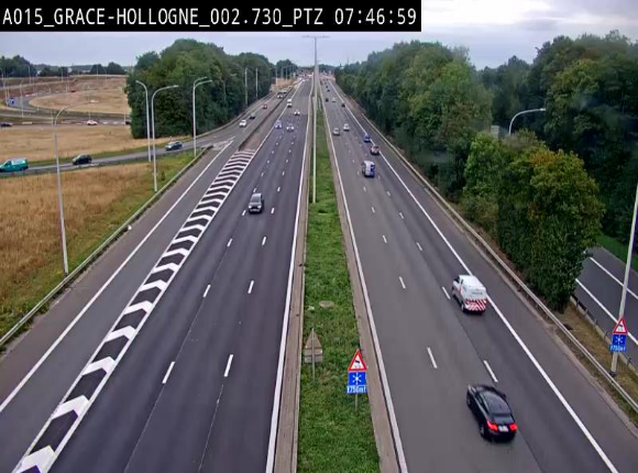 <h2>Caméra trafic Belgique - Grâce-Hollogne - E42, jonction avec A604, direction Loncin/Aéroport de Liège -  BK 3.2</h2>