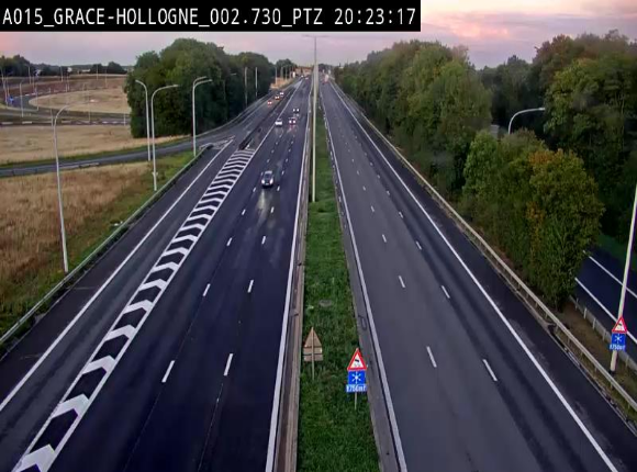 <h2>Caméra trafic Belgique - Grâce-Hollogne - E42, jonction avec A604, direction Loncin/Aéroport de Liège -  BK 3.2</h2>