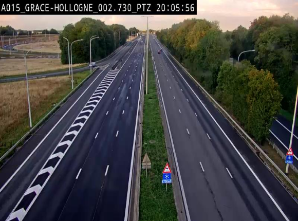 <h2>Caméra trafic Belgique - Grâce-Hollogne - E42, jonction avec A604, direction Loncin/Aéroport de Liège -  BK 3.2</h2>