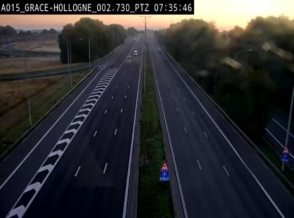 <h2>Caméra trafic Belgique - Grâce-Hollogne - E42, jonction avec A604, direction Loncin/Aéroport de Liège -  BK 3.2</h2>